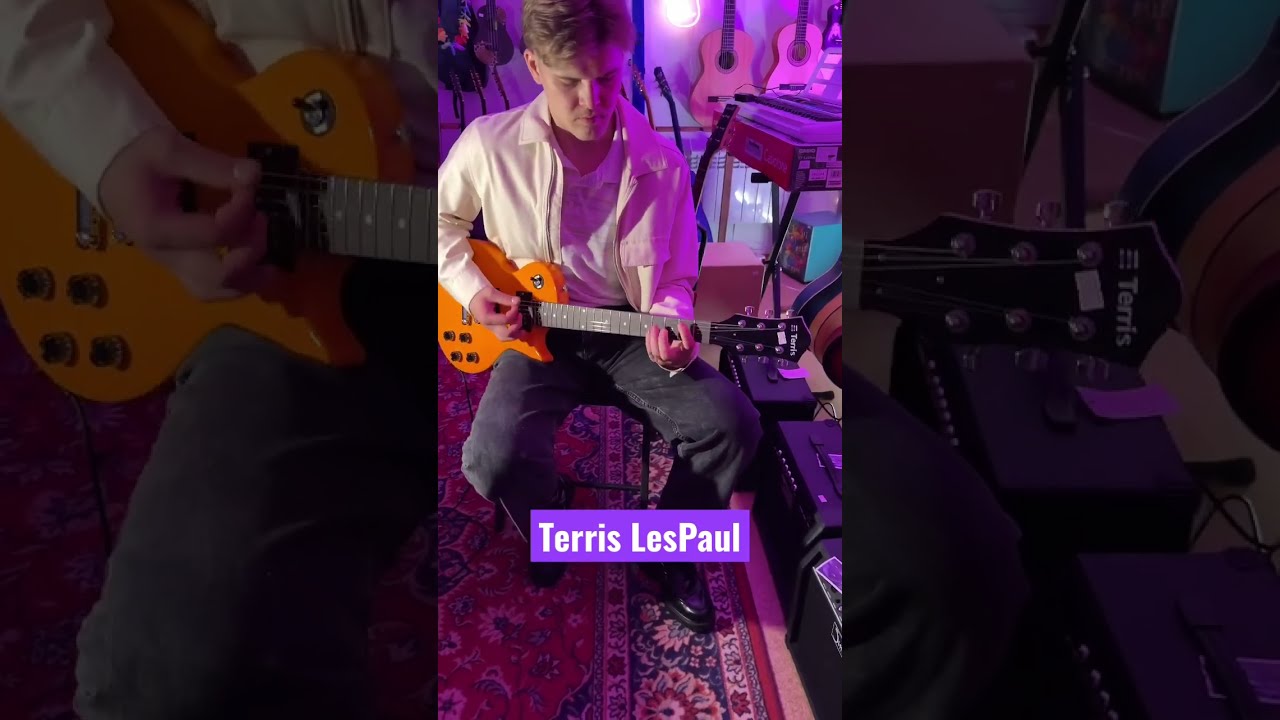Terris LesPaul электрогитара - YouTube
