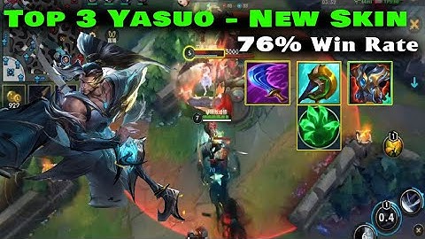 Top 3 Yasuo Tốc chiến | Skin mới Yasuo Ngự Phong Mặc Ảnh múa cực mượt, farm mạng gần gấp 2 thời gian