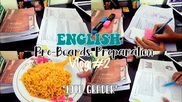 Pre-Boards Preparation Vlog (ENGLISH) | CBSE Class 10 Grader Study Vlog 📖