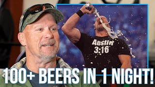 Stone Cold On Drinking Beer In The Ring