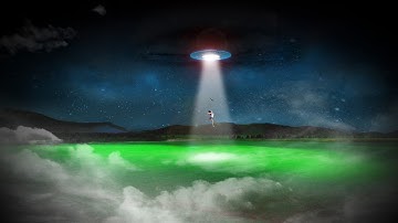 Alien Abduction Photo manipulation  [Adobe Photoshop CS6 TimeLapse]