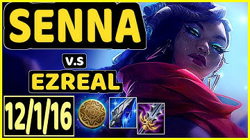 JAVAAA (SENNA) vs EZREAL - 12/1/16 KDA BOTTOM ADC GAMEPLAY - EUW Ranked GRANDMASTER