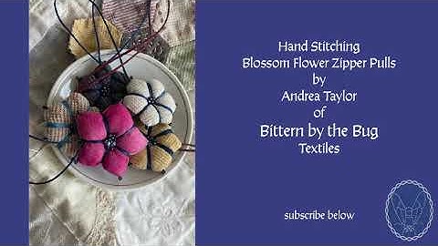 Bittern by the Bug - Blossom Flower Zipper Pull Tutorial
