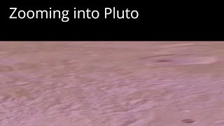 Dwarf Plane Pluto I Zooming into Pluto I New Horizon images of Pluto I