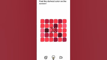 Find the darkest color on the screen?Brian out game level 13