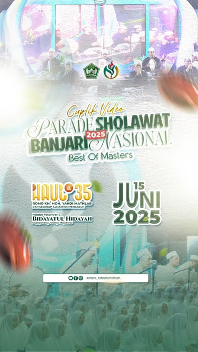 Highlight Parade Sholawat Al Banjari Nasional - Haul Ke 35 #shorts #santrikyaiyahdimathlab
