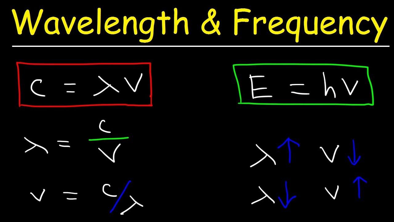 Speed Of Light Frequency And Wavelength Calculations Chemistry Practice Problems Youtube