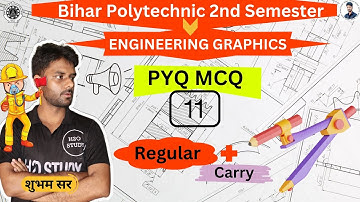 Bihar Polytechnic 2nd Semester Engineering Graphics|Engineering Graphics PYQ MCQ|Previous Year Paper