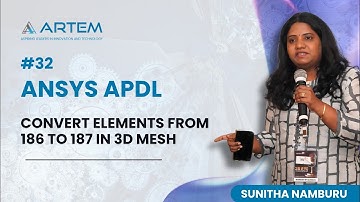 Convert elements from 186 to187 in 3D mesh Ansys APDL#32 #shorts #trending #youtubeshorts #job