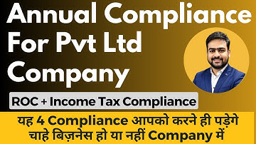 ROC Compliance for Private Limited Company | Compliance for Private Limited Company