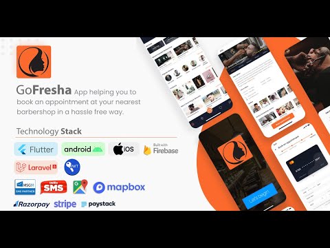 GoFresha | Nearby Salon, Spa & Barber Appointment Flutter App | Backend Included