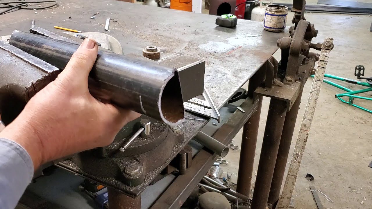 How to notch pipe with band saw YouTube