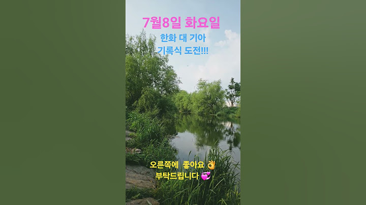 7월 8일 화요일 한화대 기아 경기 기록식 구매내역 공개해봅니다
