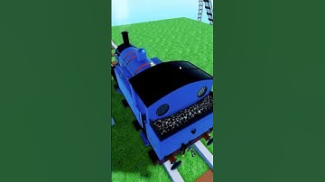 I DROVE a fake Thomas the tank engine in roblox create a cart ride #roblox #shorts