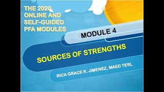 PFA Module 4 Sources of Strengths