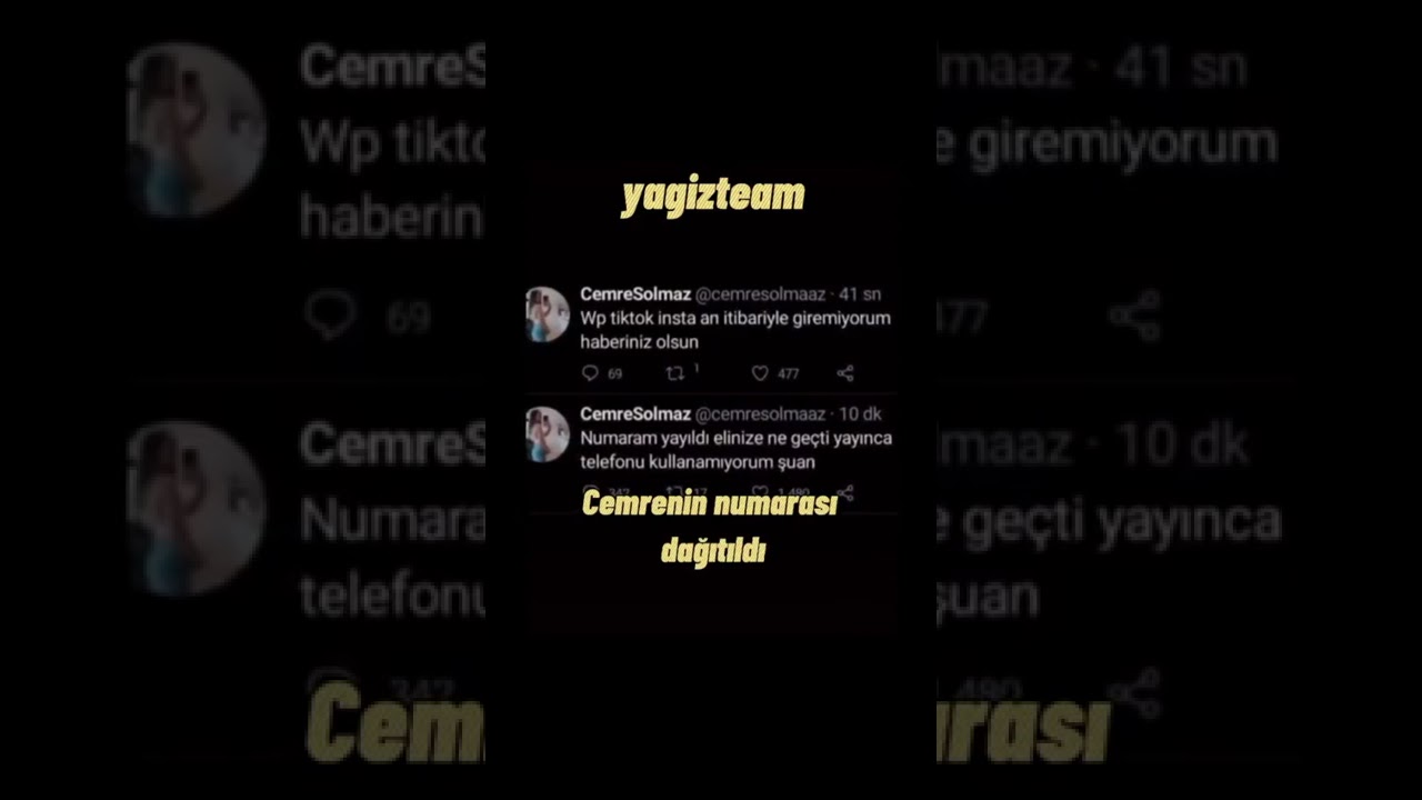 Cemre Solmaz In Telefon Numarasi Yayildi Youtube