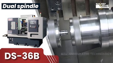 DS-36B High-Efficiency Dual-Spindle Lathe for High-Gloss, Precision Parts.