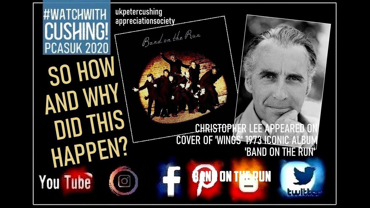 Christopher Lee On : The Band On The Run Cover Photograph! - YouTube