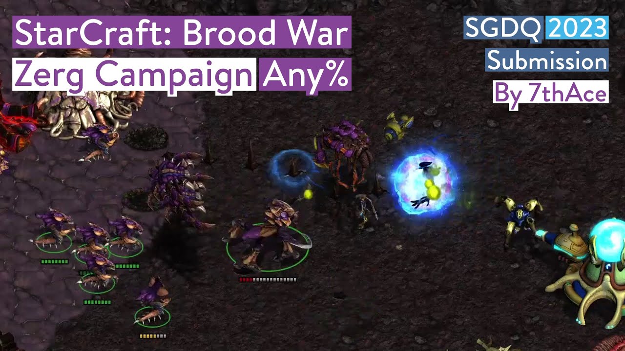 StarCraft Brood War Zerg Campaign Any SGDQ 2023 submission video