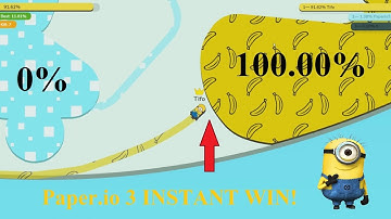 Paper.io 3 INSTANT WIN Map Control: 100.00% [Minions]