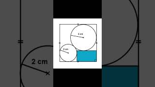 Only 1% Can Find the Area of This Blue Rectangle! 🧠 #Shorts #GeometryPuzzle