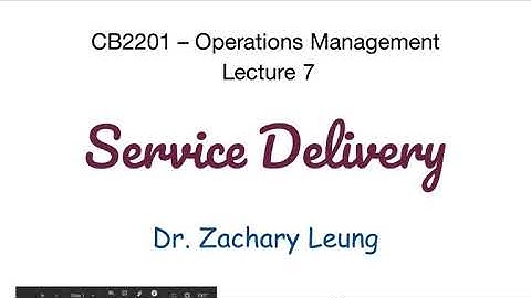 CB2201 – Lecture 7 – Overview