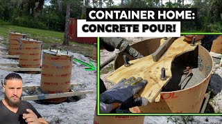 FINALLY! Pouring the Concrete for My Container Home Foundation Sonotubes by Think Outside The Container 30,311 views 2 years ago 7 minutes, 56 seconds