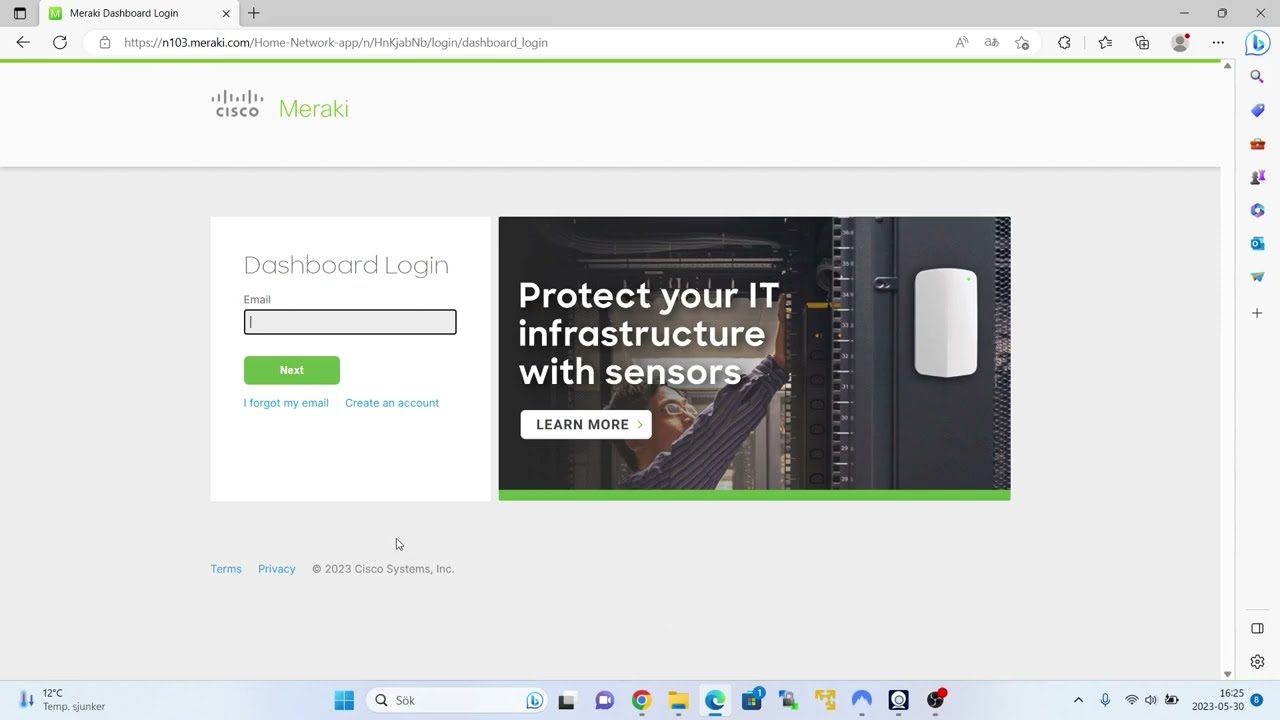 Creating a network in Cisco Meraki