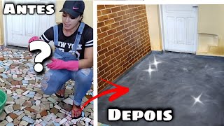 Cimento queimado no piso Fácil e Barato / Veja o produto que deixa o piso super resistente.