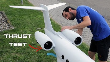 Trying the thrust for the first time🚀 G650 build part 4