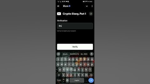 Crypto Slang. Part 1 | BLUM CODE