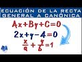 Pasar de la ecuación General (Fundamental) a la Canónica (Simétrica)