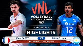 France vs Argentina | VNL 2021 | Highlights | Jean Patry vs Bruno Lima