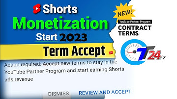 action required accept new terms to stay in the youtube partner program start earning ads revenue