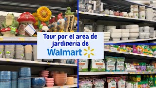 TOUR por WALMART en el area de JARDINERIA | Decoración de jardín: luces, adornos y macetas