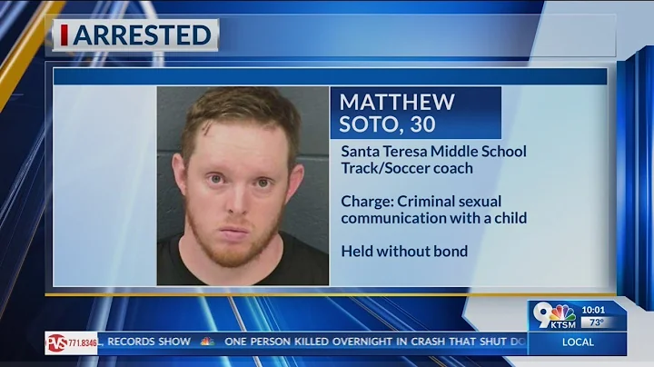 Santa Teresa Middle School coach arrested