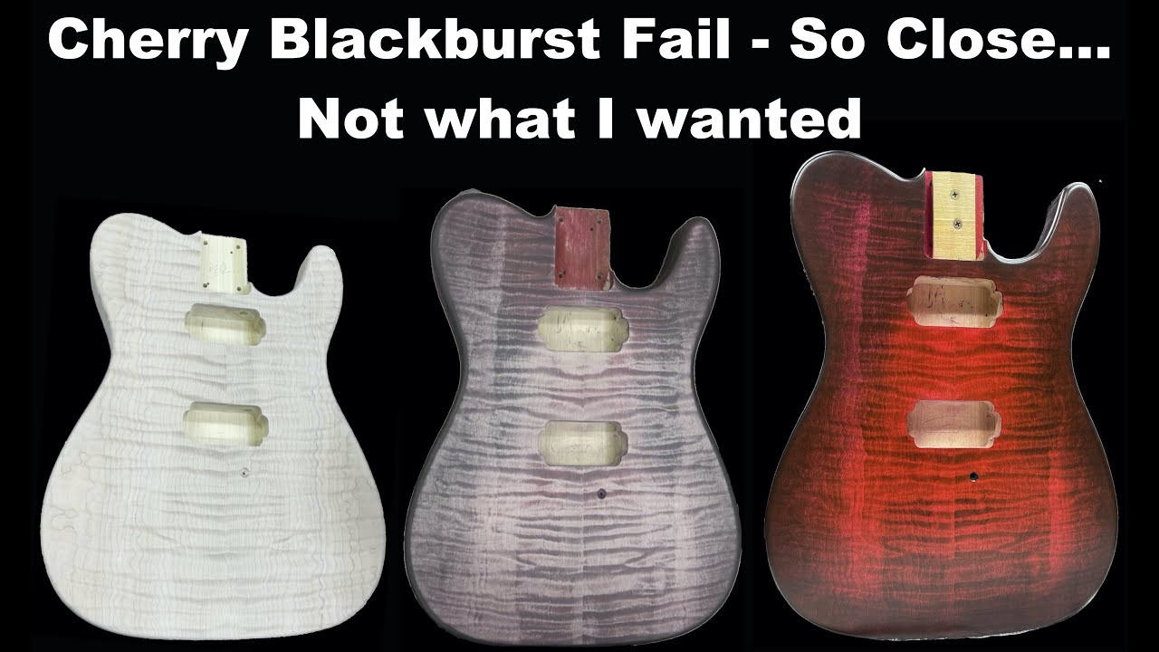 1 Guitar Body - 6 Different Color Stains with Angelus Leather Dyes 