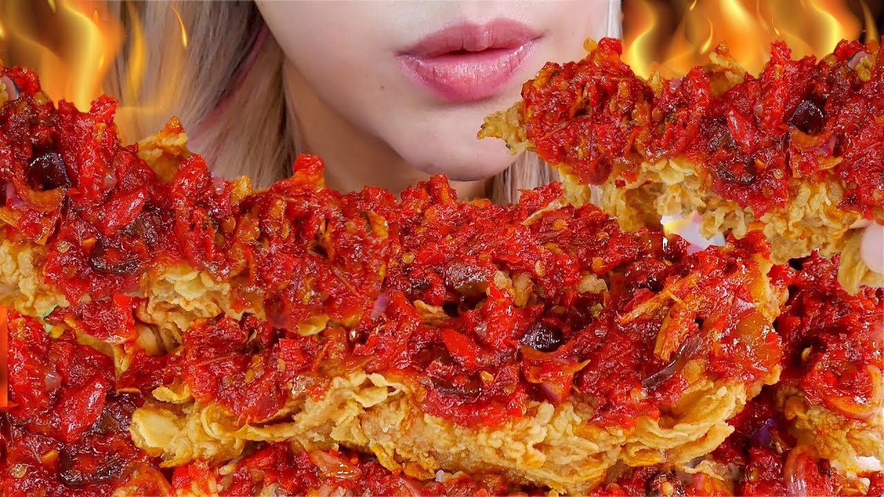 PEDAS KRIUK💥❗️ASMR NGIKAN SAMBAL OSENG MERCON PEDAS 🥵 SPICY DEEP FRIED DORY FISH