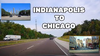 Indianapolis , IN to Chicago , IL 4K  , Complete Real Time Road Trip