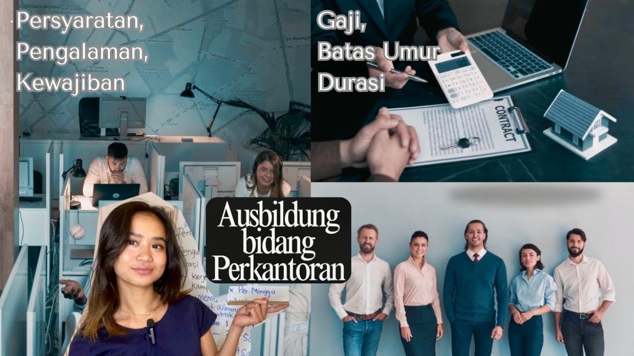 6 AUSBILDUNG PERKANTORAN 2025 DI JERMAN - Batas Umur, Gaji, Pegalaman, Jam Kerja, etc. 📠☎️👩‍💻👨‍💻