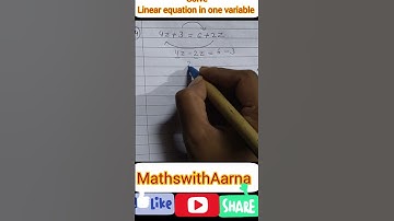 4z+3=6+2z | linear equation in one variable | #mathstricks #solve #linearequation #solveforx #maths
