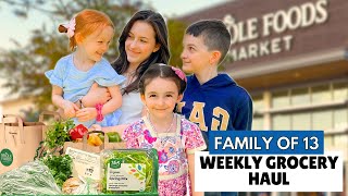 BIG Family GROCERY Haul: Shopping For 11 KIDS At Whole Foods