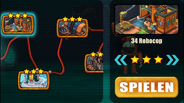 Tiny Robots Recharged Level 34 Walkthrough with all 3 Stars