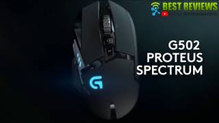Logitech G502 Proteus Spectrum RGB Tunable Gaming Mouse, 12,000 DPI On The Fly DPI Shifting