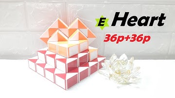 COMBINATION OF 2 SNAKE CUBE 36 PIECES - Heart