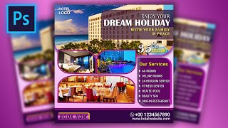Social Media Post Design For Hotel & Resort | Instagram Post Design For Hotel & Resort | Photoshop