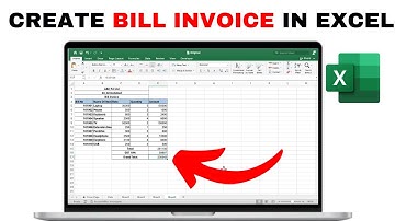 How to Create Bill Invoice In Excel