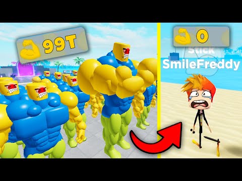 Видео: ПОЛНАЯ ИСТОРИЯ СЕРВЕРА САМЫХ СИЛЬНЫХ НУБИКОВ КАЧКОВ! История Muscle Legends Roblox