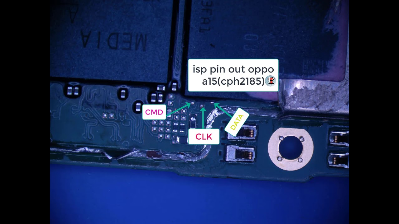 oppo A15 CPH2185 ISP PIN OUT