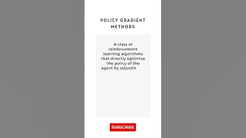 What is Policy Gradient Methods #Shorts